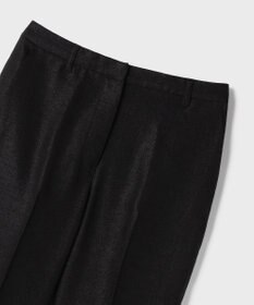 GRACE CONTINENTAL トリアセ麻調テーパードパンツ