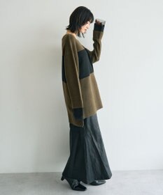 YECCA VECCA 袖レイヤードソフトニット