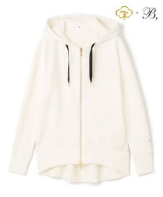 Organic Cotton Sweat / Zip up Parka スウェットパーカー, White, S