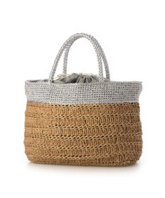 UNBILLION カシュカシュ cachecache / ラメ切替クロッシェトート カゴバッグ