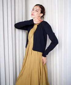 Tiaclasse 【洗える】長袖サマーニットカーディガン