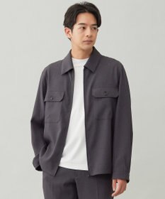 UNFILO MENS 【OCEANS YouTube 掲載/男女兼用】WOOL TOUCH 機能美シャツブルゾン