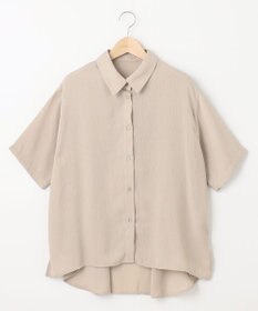 SHARE PARK LADIES 【2WAY】オーバーサイズ楊柳シャツ