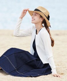 Tiaclasse 【洗える】長袖サマーニットカーディガン