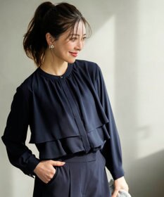 ANY SIS S ノーブルジョーゼット ブラウス