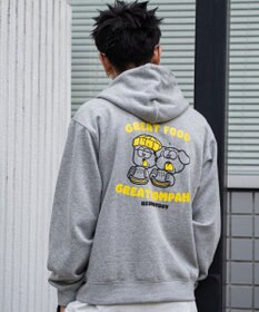 WEGO リラックスフィットTHEBOYグラフィックパーカー
