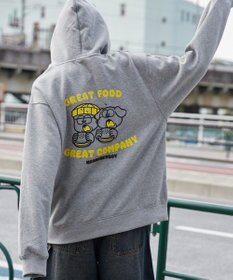 WEGO リラックスフィットTHEBOYグラフィックパーカー
