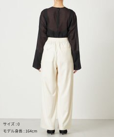 NAVE 【ReNAVE・洗える】4タックワイドパンツ