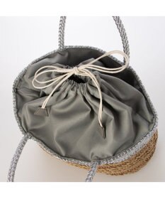 UNBILLION カシュカシュ cachecache / ラメ切替クロッシェトート カゴバッグ