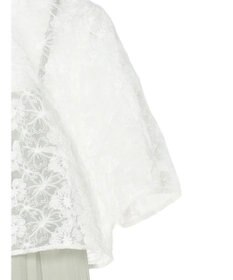 earth music&ecology ＳＥＴ２点　オーガンジー刺繍＋プリーツワンピース