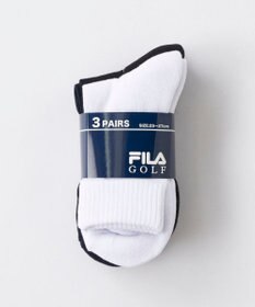 FILA GOLF／marie claire 【FILA GOLF】ジャカードデザイン３Ｐミドルソックス