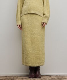 GRACE CONTINENTAL ラメフェザーニットスカート