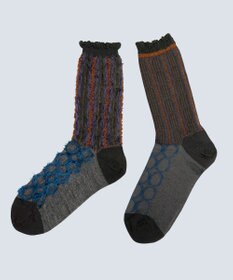 COQ BAMBI DOTS リバーシブルファーソックス