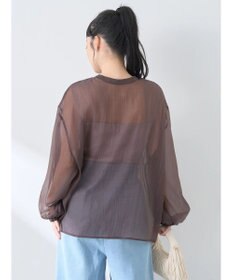 earth music&ecology シアーリボンシャツ