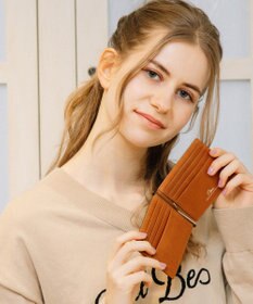 UNBILLION Otias コードバン調牛革バイカラーマネークリップ札入れ