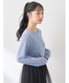 earth music&ecology ラメシアープルオーバー