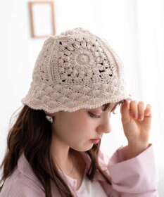 WEGO クロシェニットハット