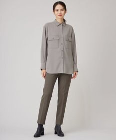 自由区 【洗える】ハイツイストシャツ ブラウス