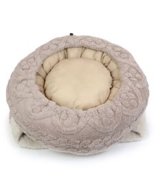 PET PARADISE ペットパラダイス  遠赤外線  寝袋 丸型《アラン柄》 50cm