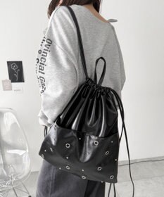 WEGO ハトメデザインナップサック