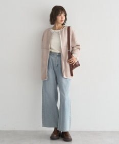 earth music&ecology 【吸湿発熱】あったかフェミニンインナー（袖レース）