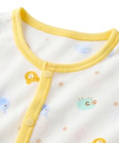 MIKI HOUSE HOT BISCUITS 【60-80cm】 フライス素材 カバーオール肌着