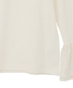 earth music&ecology 【吸湿発熱】あったかフェミニンインナー（袖レース）