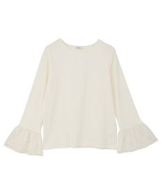 earth music&ecology 【吸湿発熱】あったかフェミニンインナー（袖レース）