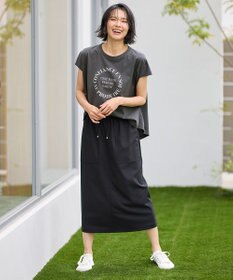 ANY フレンチスリーブロゴTシャツ