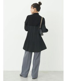 earth music&ecology プリーツフレアニットチュニック