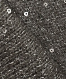 自由区 【アンサンブル対応・洗える】スパンコールプルオーバー ニット