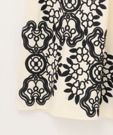 GRACE CONTINENTAL バイカラー刺繍コットンワンピース