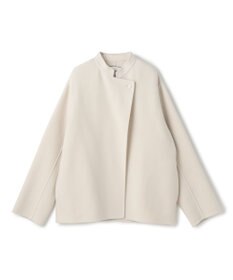 BEIGE， 【andGIRL 秋号掲載】LEMOORE / ウールリバースタンドカラーショートコート