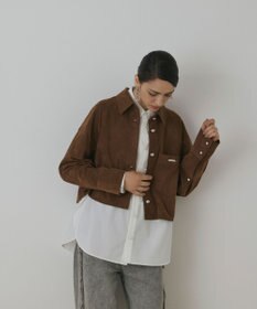 GRACE CONTINENTAL フェイクスウェードブラウス