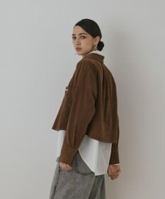 GRACE CONTINENTAL フェイクスウェードブラウス