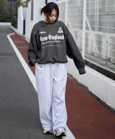 WEGO 【ユニセックス着用ITEM】グラフィックバルーンクロップドプルパーカー