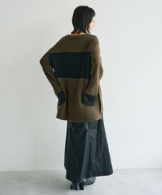 YECCA VECCA 袖レイヤードソフトニット