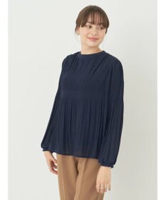 earth music&ecology マジョリカプリーツブラウス