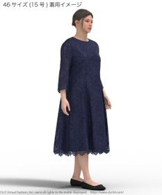 23区 L 【APPLAUDIR】スパンコールレース ドレス