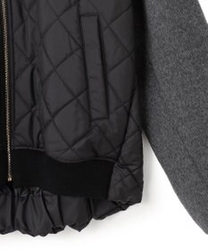 BEIGE， 【GISELe 10月号掲載】DOVER / 異素材ウールキルティングブルゾン