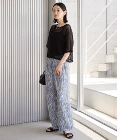 AMERICAN HOLIC ボーホー柄プリントワイドパンツ