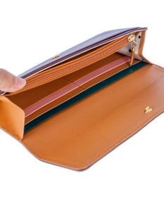 tsumori chisato CARRY スカラップコンビ 長財布 かぶせタイプ