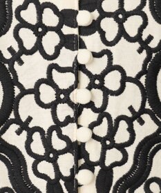 バイカラー刺繍コットンワンピース / GRACE CONTINENTAL