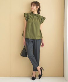 Feroux 【洗える】美シルエットカラーテーパード パンツ