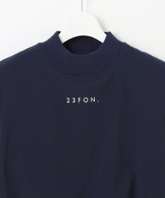 23区GOLF 【23Fondation/WOMEN】レイヤード風 コンビモックネック