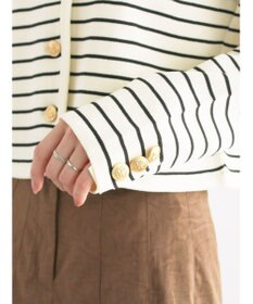 Te chichi レタードポケットジャケットカーディガン