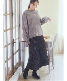 earth music&ecology すきな丈プリーツスカート