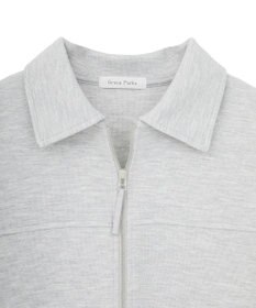 Green Parks ポロ衿ハーフＺＩＰカットワンピース