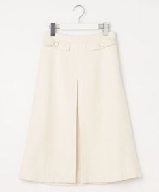 Feroux 【洗える】BOXタックミドル丈 スカート