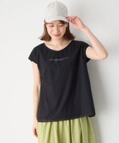 ANY チュールデザインフレンチスリーブTシャツ